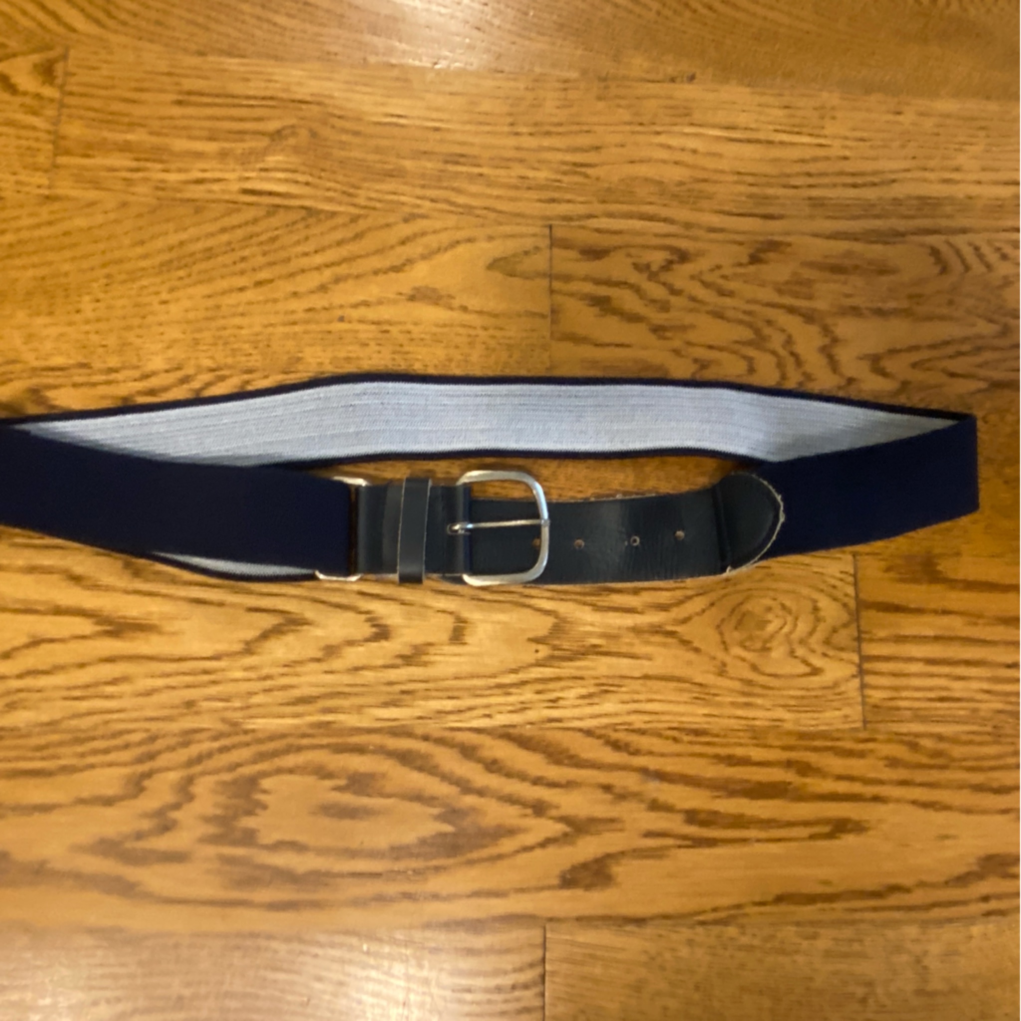 Baseball Belt Adjustable Navy Blue